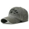 Pentagram Patch Washed Baseball Cap 1841 Embroidered Versatile Vintage Cap Faded Vintage Sun Cap