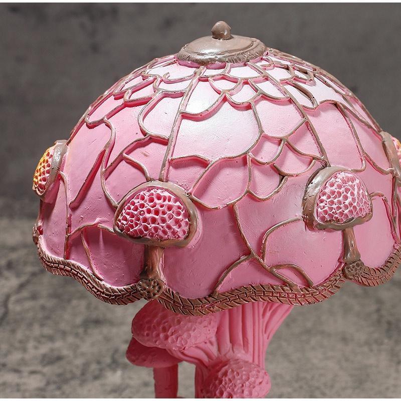 1pc Colorful Mushroom Lamp, Creative Plant Table Lamp, Resin Crafts, Decorative Lamps