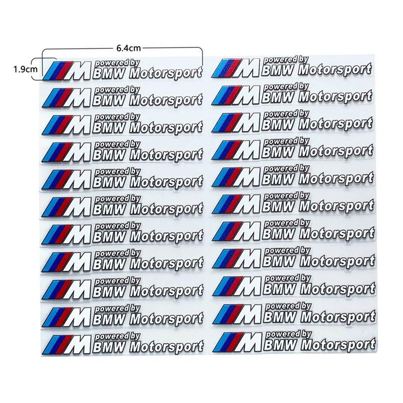 For BMW M X1 X3 Car Decoration Strip Trunk Relief Stickers Decals For Bmw M Power Performance E28 E30 E34 E36 E46 E60 E90 F84 F87 X1 X3 X5 X6
