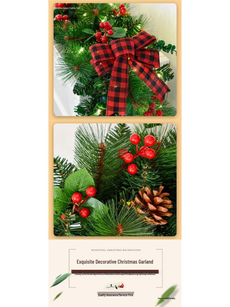 2.7m Christmas Garland for Decoration - Tree, Wreath, Wall, Door Hanging, Hotel, Shopping Mall Display
