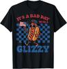 4th of July Bad Day To Be Glizzy USA Hotdog Men Women T-Shirt
