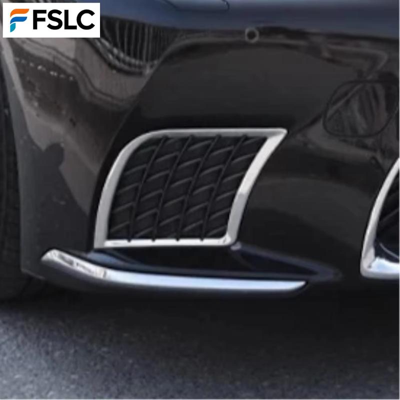 Car Upgrade For Lexus LS500h -2025 Front Bumper Grille Side Vent Trim Fog Light Cover ABS Chrome Car Accessories
