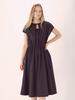 ACUD Front Cut Banding Dress_Brown