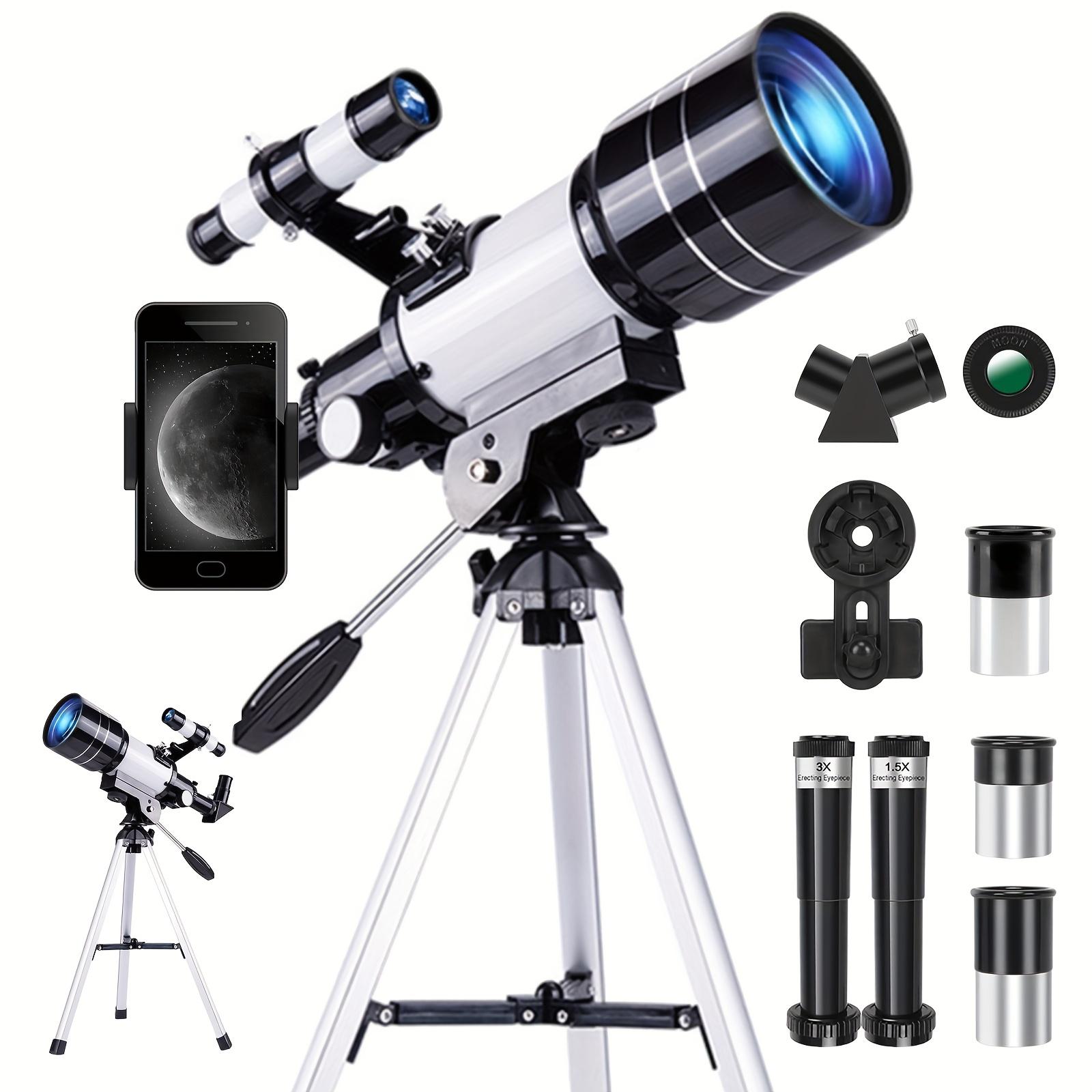 

High-Definition Zoom Astronomical Telescope, Suitable for Beginners And Adults, 70Mm Large Aperture, 300 Focal Length, Maximum 150X Magnification TS-70300 WHITE чёрный
