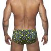Men Swim Briefs Trunks Color Blocking Fashion Print Tight Fit Sexy Swimwear Beach Wear Tanning Surfing GYM