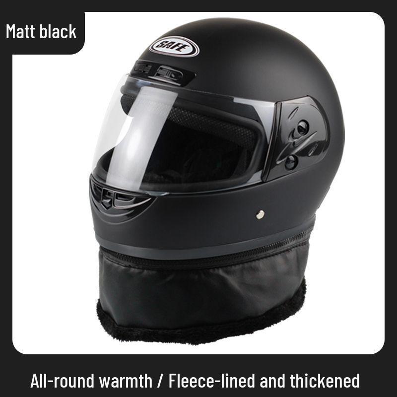 Unisex Winter Neck Gaiter & Full Face Helmet with Anti-Fog, Warmth for Electric Scooter - Ideal for All Seasons