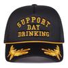 Unisex DRINKING Letter Embroidery Baseball Net Caps Outdoor Adjustable Spring and Summer Casual Sunscreen Hat