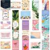 10/30/52pcs Colorful Inspirational English Phrase Stickers Aesthetic Cartoon Label Sticker Notebook Phone Luggage Decals Packing