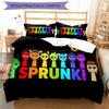 3pcs SPRUNKI3 Design Cover Set - HD Printed Bedding with 1 Cover and 2 Pillowcases - Perfect for Home and Dorm Decor