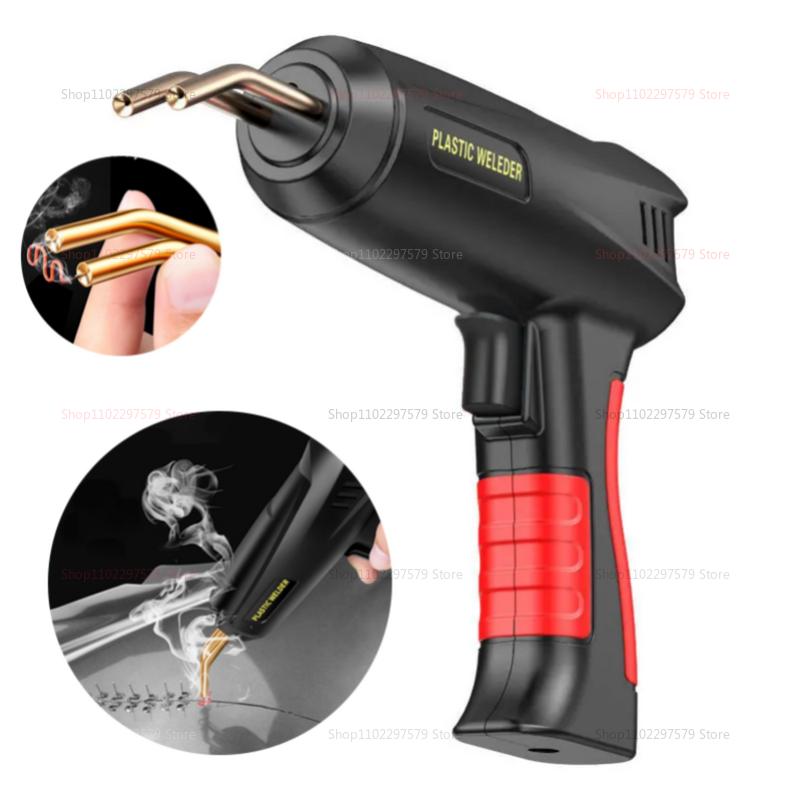 200W Hot Welding Machine for Auto Body Bumper Repair Plastic Crack Fix Kit 2 in 1 Plastic Welder Gun Auto Body Repair Tool