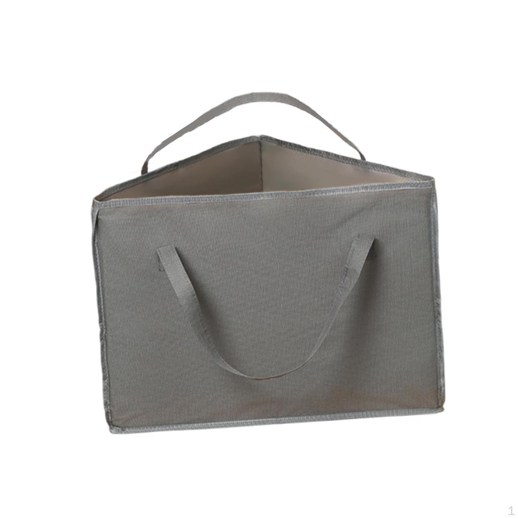 Rigid Clothes Hanger Organizer Bag Case Space Saving Storage Box with Dustproof Lid for