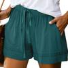 Women's Casual Loose Elastic Waist Plus Size Shorts with Pockets Trousers