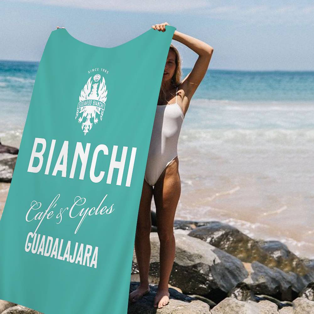 B-Bianchis Logo Microfiber Printed Beach Towel Mountain Climbing Yoga Beach Swimming Running Absorbent Soft Towel