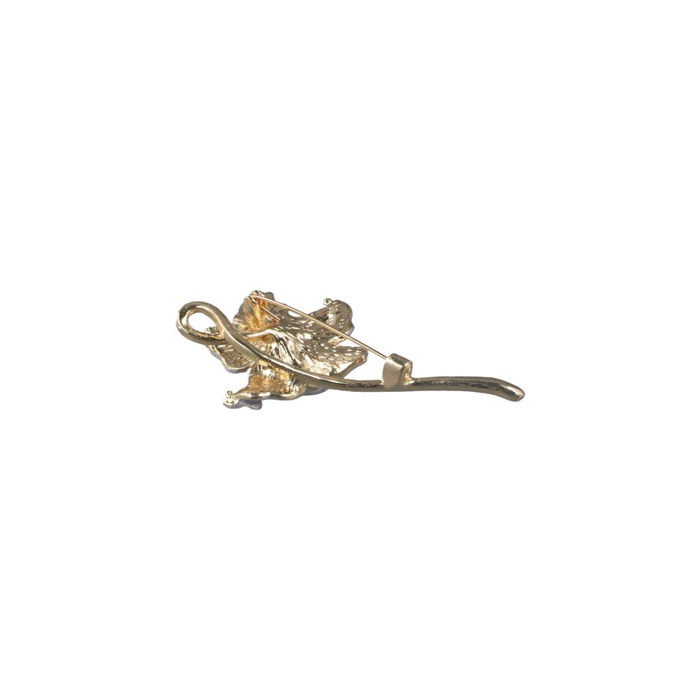 Three-dimensional Oil Dripping Brooch Enamel Fashion Jewelry Cute Shiny Flower Brooch  Cheongsam