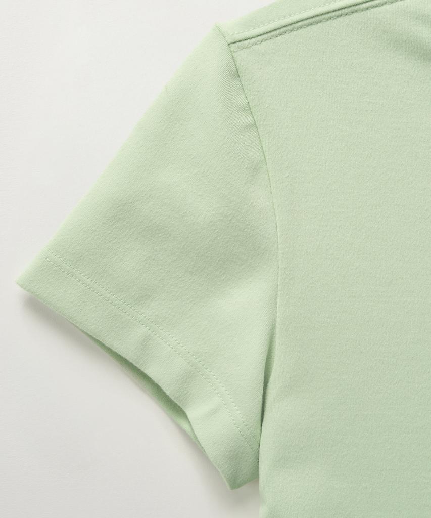 Seteo (W) Apero Crop Ringer Short Sleeve T-Shirt Mint