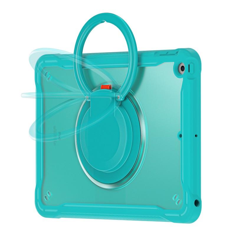 Rotating Stand Case IPad 10.2 12.9 Inch With Wrist Strap Full Coverage Shockproof TPUPC Cover In Multiple Colors