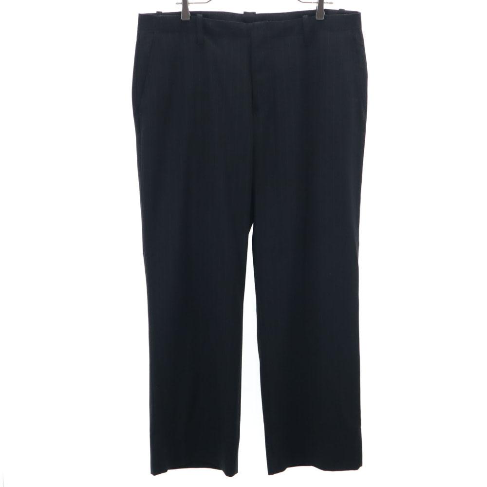 Emporio Armani Striped Pattern Slacks pants 54 Black series Men's Used