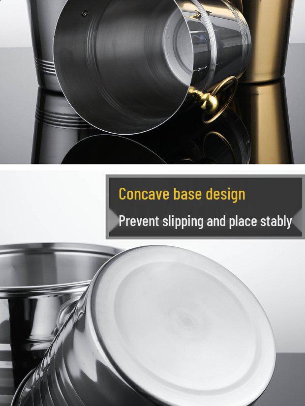 Stainless Steel Ice Bucket for Bar - Champagne & Beer Cooler