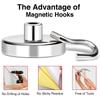 E20 12KG Pull Force Magnetic Steel Hook Kitchen Refrigerator Iron Door Hanging Hook