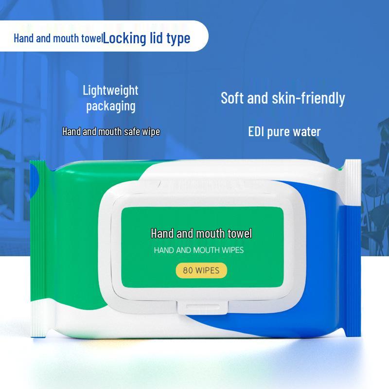 Han Bei Jie Baby Hand- & Mundtücher - 80 Große, Verdickte Tücher für Säuglinge & Kleinkinder