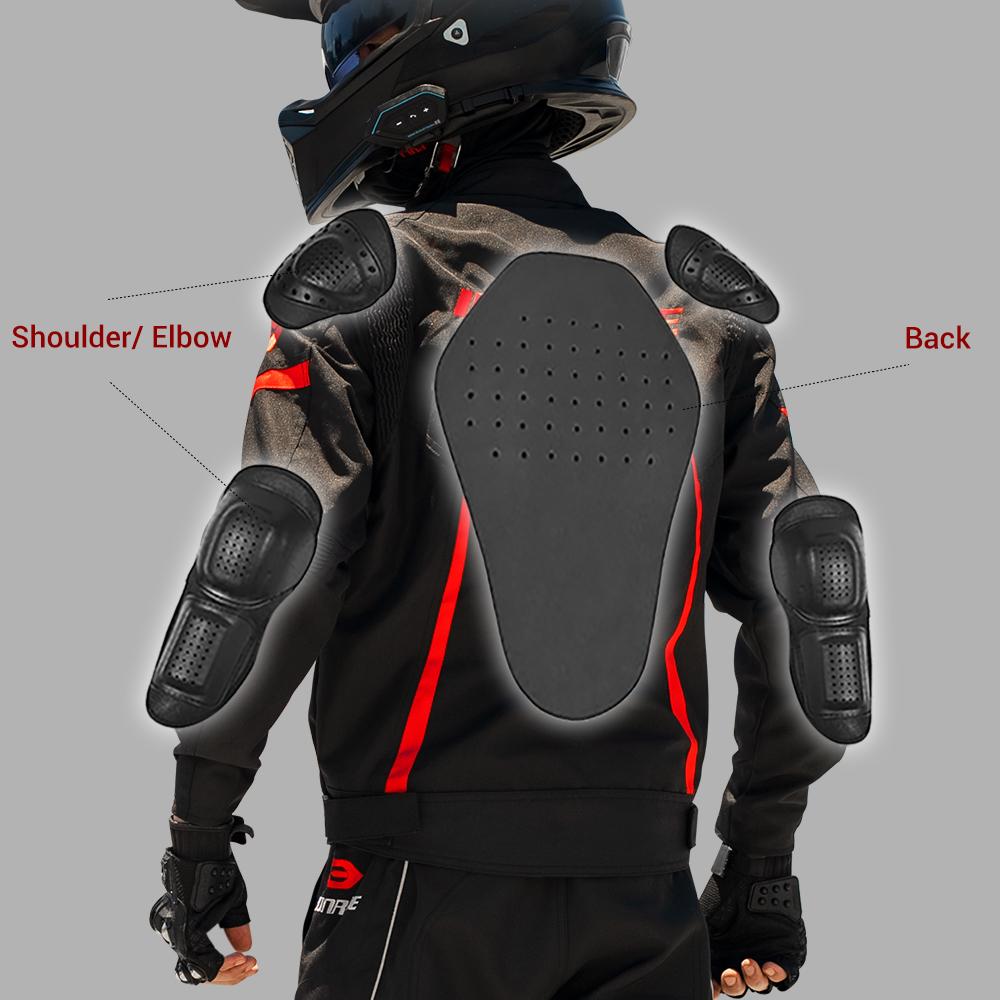 HEROBIKER Motorcycle Jacket Waterproof Motorcycle Suit Racing Jacket Protections Motocross Jacket With Detachable Biker Jacket