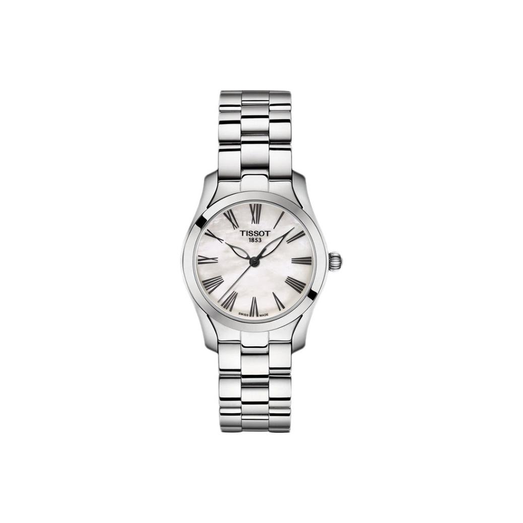 Tissot Seastar Series Quartz Movement 30M Water Resistant Watch 30Mm White Dial Stainless Steel Case Stainless Steel Bracelet T112.210.11.113.00 Silver White