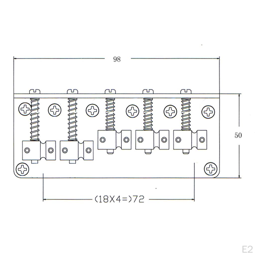 5 siodełek rolkowych mostek strunowy do elektrycznego basu części zamienne