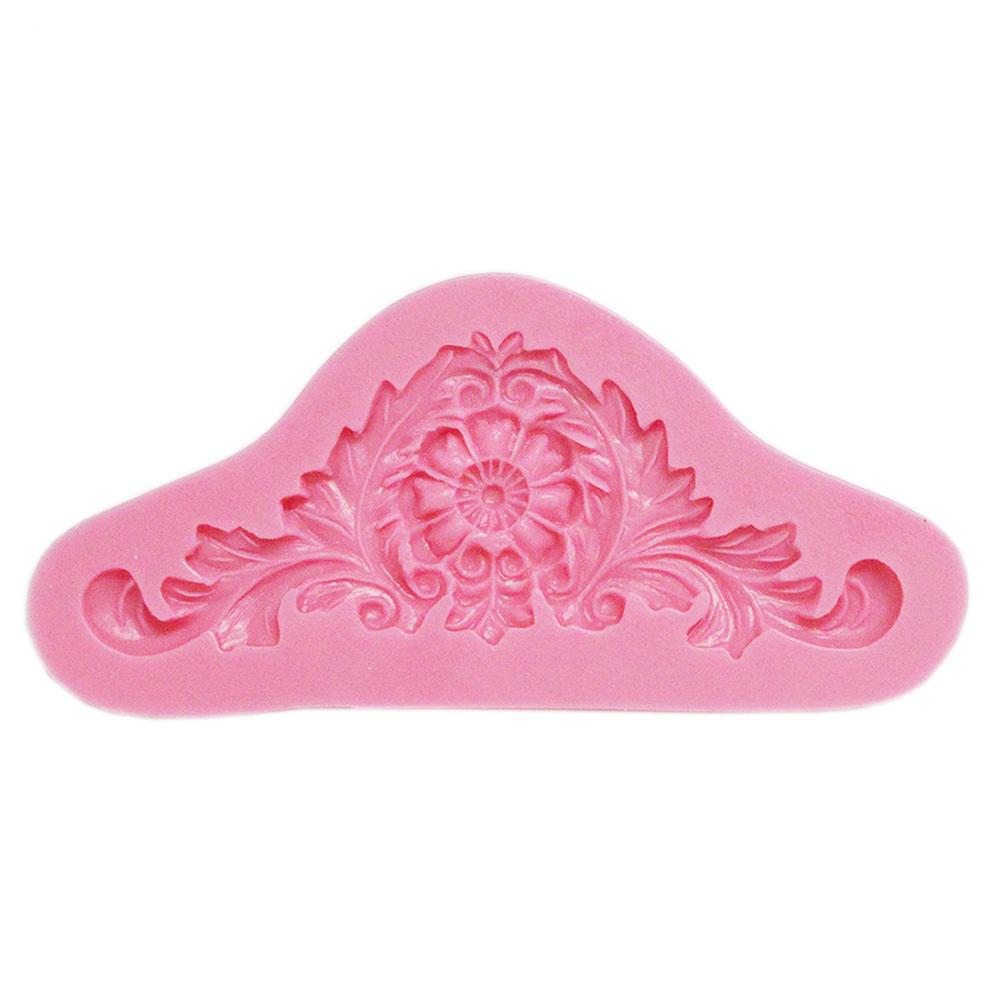 3D Baroque Crown DIY Sugarcraft Fondant Chocolate Silicone Cake Mold Vintage Relief Decorating Tools Kitchen Baking Pastry Decor