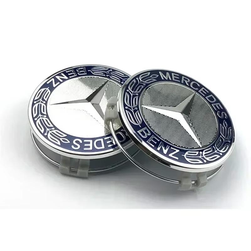 75mm Car Logo Tire Rim Center Cover for Mercedes Benz W212 W163 W176 W166 W203 W204 W205 W209 W210 W211 W221 CLA Wheel Hub Caps CI1