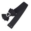Love-Shaped Rhinestone Inlaid Bow Wide Belt With Skirt Sweet Black Wide Elastic Elastic Waist Seal Female
