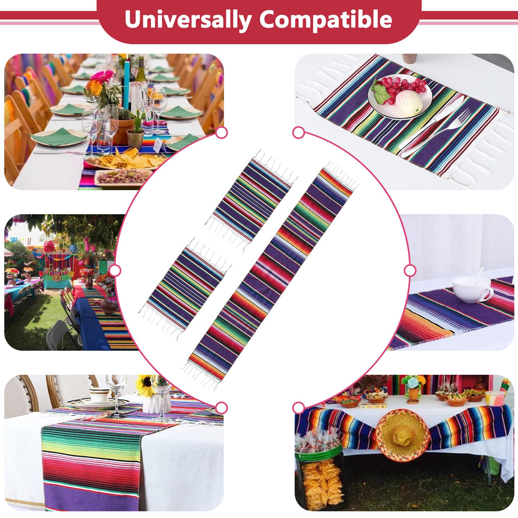 Хороший мексиканский скатерть с салфетками, мексиканские разнообразные салфетки, мексиканская вечеринка, свадебные украшения, плед с бахромой, скатерть Ru