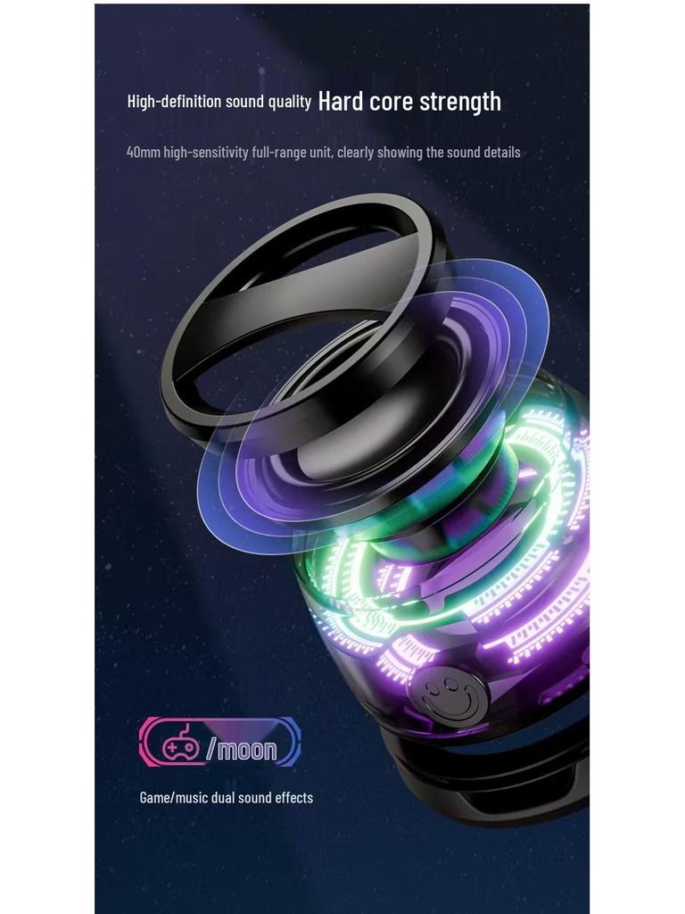 G200 Bluetooth Speaker with Magnetic Adsorption - Portable Mini Speaker with Lighting and Subwoofer