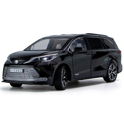 1/24 TOYOTA Sienna MPV Ötvözött Autómodell Öntött Fém Járművek Autó Modell Magas Szimuláció Hanggal és Fénnyel Gyűjtemény Gyerek Játék Ajándék