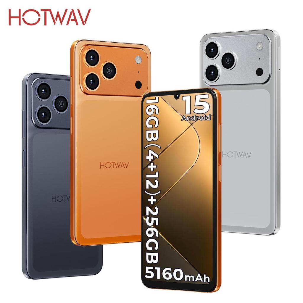 HOTWAV A17Pro Max, Smartphone, Telefono Cellulare Android 15, ARS8662, Schermo 6.75HD+, 4GB RAM 256GB ROM, Fotocamera 13MP, Batteria 5160mAh, 4G Dual SIM, WiFi 6