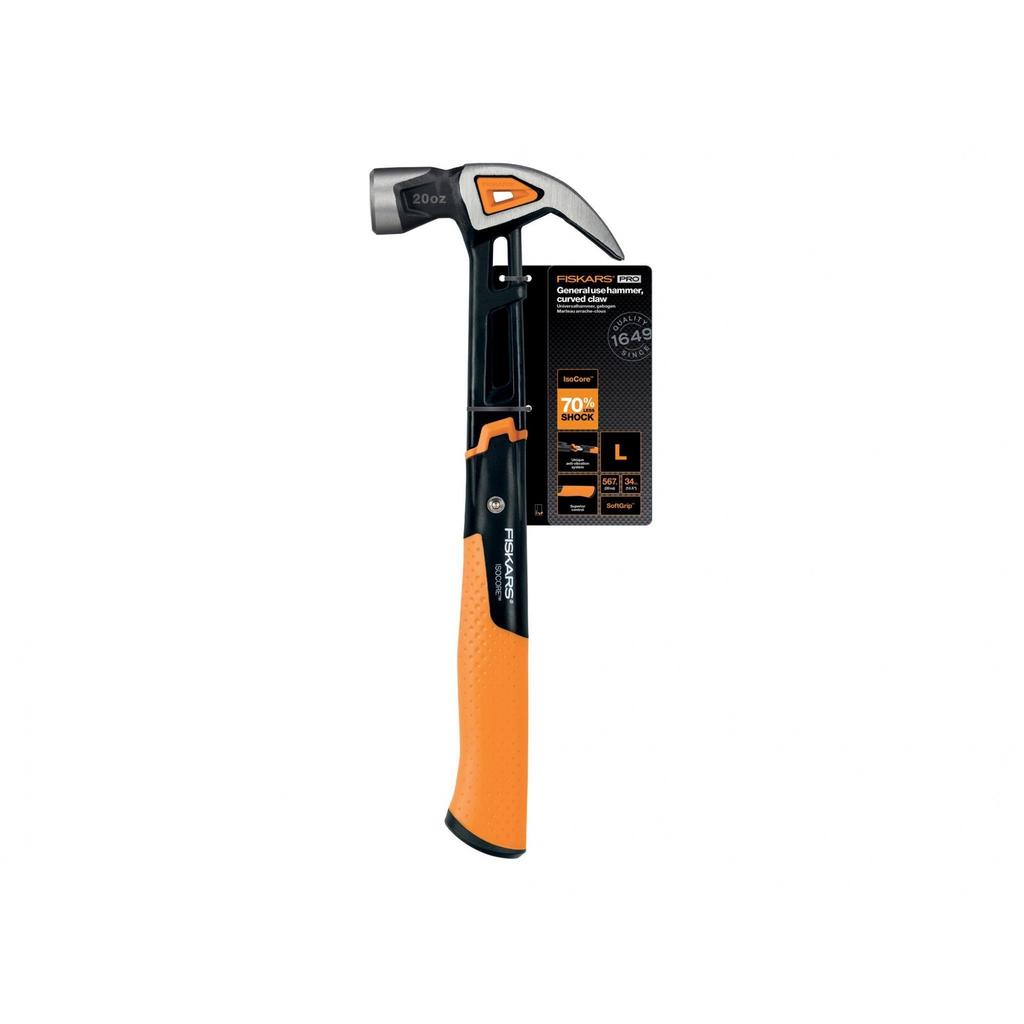 Fiskars Isocore Curved Finishing Hammer