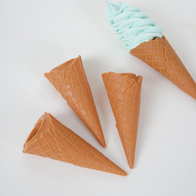 DIY Ultra-Light Clay Ice Cream Cone Kit for Handmade Play Food