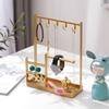 Hanging Hook Earrings Display Stand Metal Necklace Storage Rack Storage Shelf Ear Stud Holder  Ring