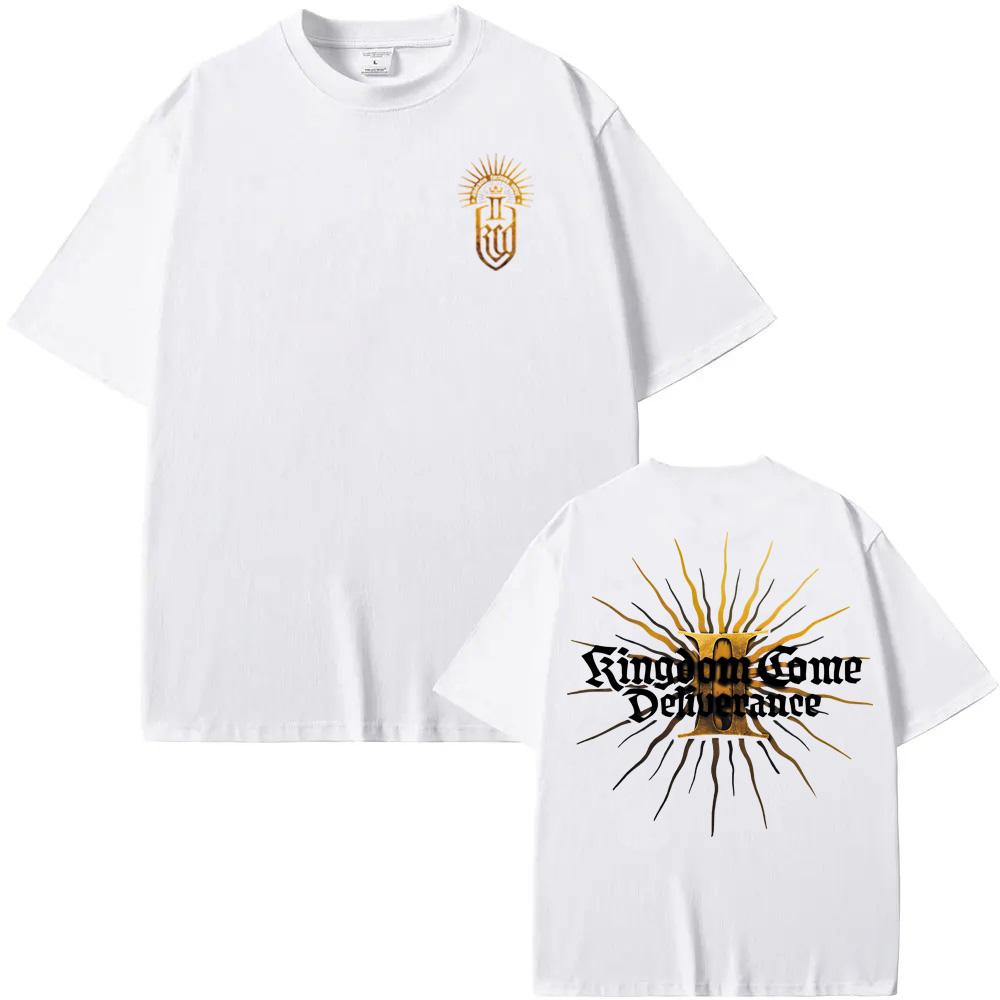 Футболка Kingdom Come Deliverance II 2026 Новая игра Графический принт Хлопок Удобная футболка Унисекс XS