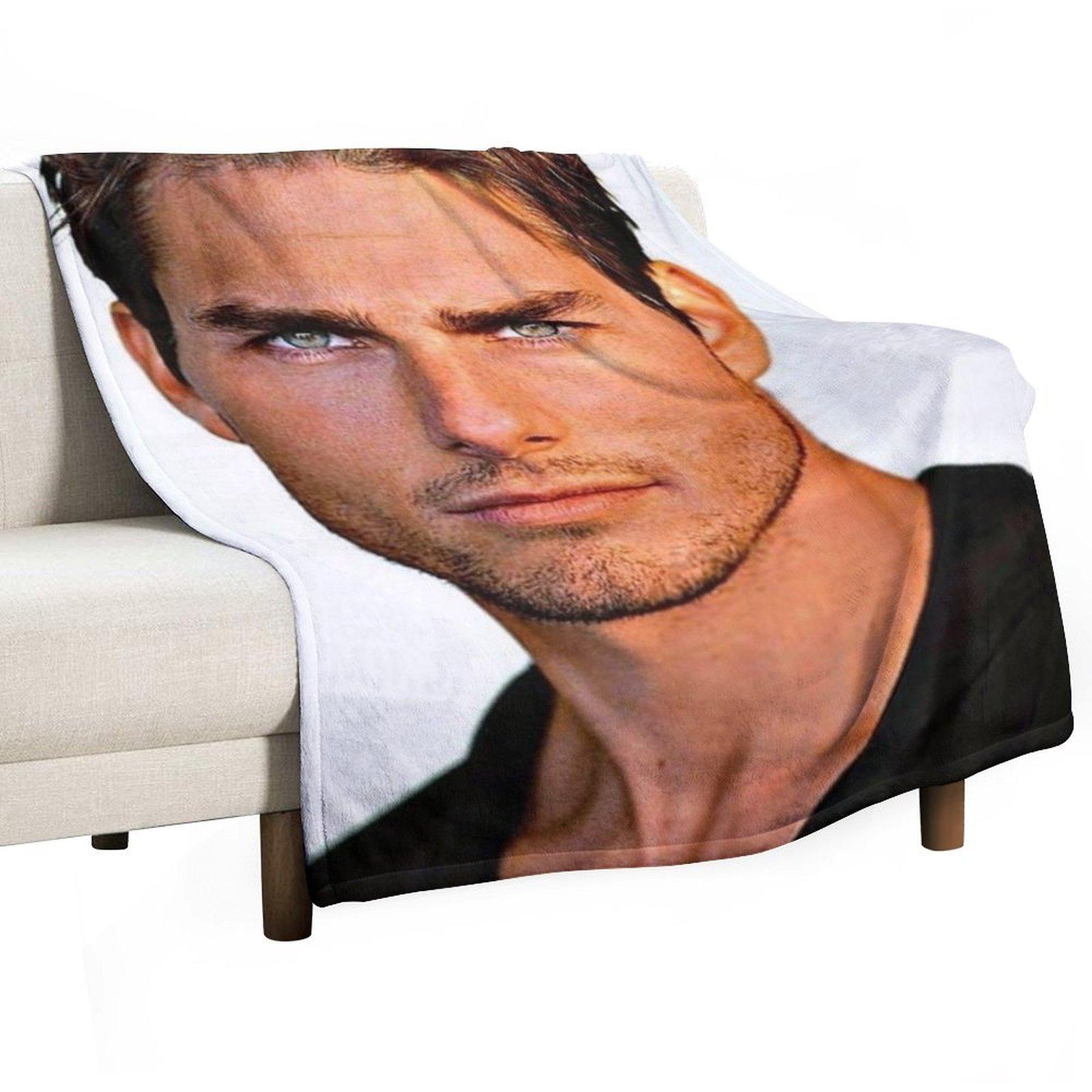 tom cruise Throw Blanket Kid S Sofa Quilt valentine gift ideas manga Blankets 30x40in