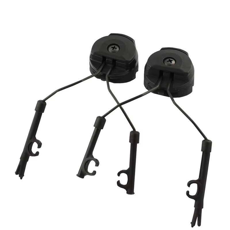 

Tactical Headset Bracket Fast Ops Core Helmet ARC Rail Adapter Set fit for Comtac II Series Noise Cancelling Headset чорний