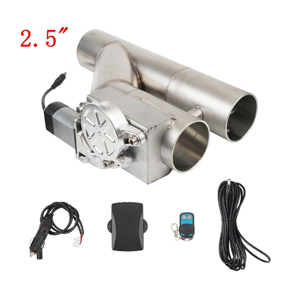 

Универсальный 2,5 3-дюймовый двухклапанный электрический выпускной клапан с дистанционным управлением 2-в-1 комплект выпускных клапанов из нержавеющей стали TP-1028A