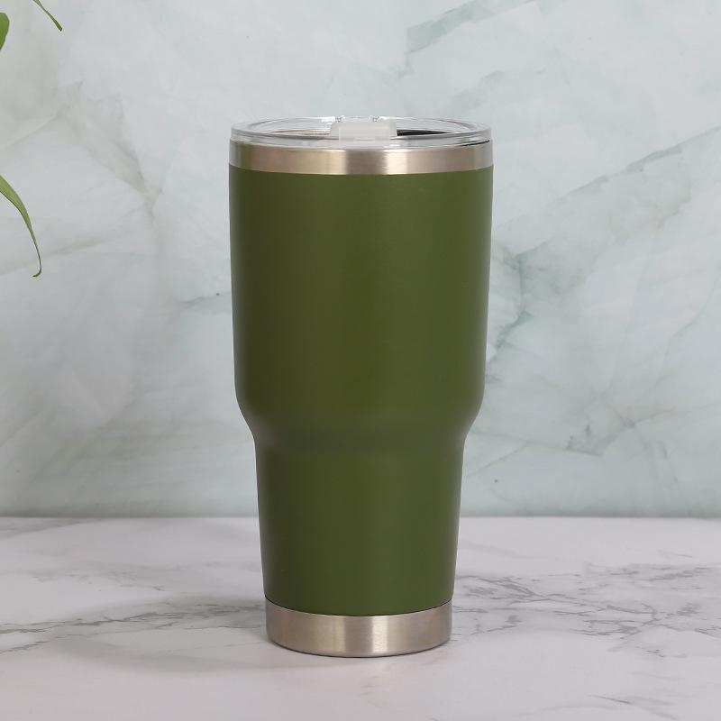 30oz Stainless Steel Double-Layer Thermos Mug for Hot/Cold Beverages