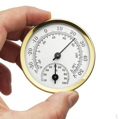 Mini Hygrometer , Analog Humidity Monitor Temperature Meter Indicator Room for Greenhouse,