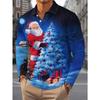 3D Digital Print Hawaii Beach Short Sleeve Loose Fashion Men Blouse
