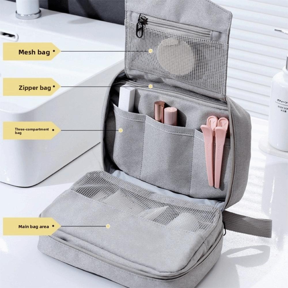 Waterproof Hanging Cosmetic Bag Large Capacity Hook Wash Bag Makeup Pocket Makeup Bag  Travel