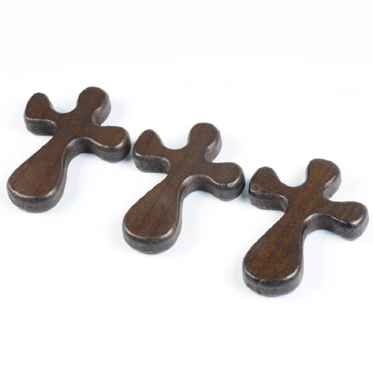Wood Holding Crosses Prayer & Meditation Cross Religious Gift for Kids Adults
