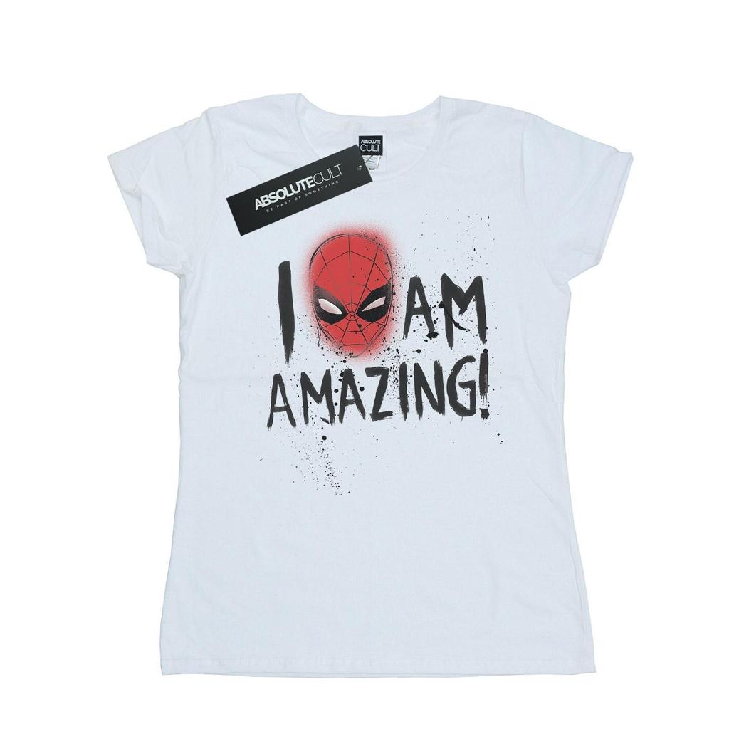 Marvel Womens/Ladies Spider-Man I Am Amazing Cotton T-Shirt