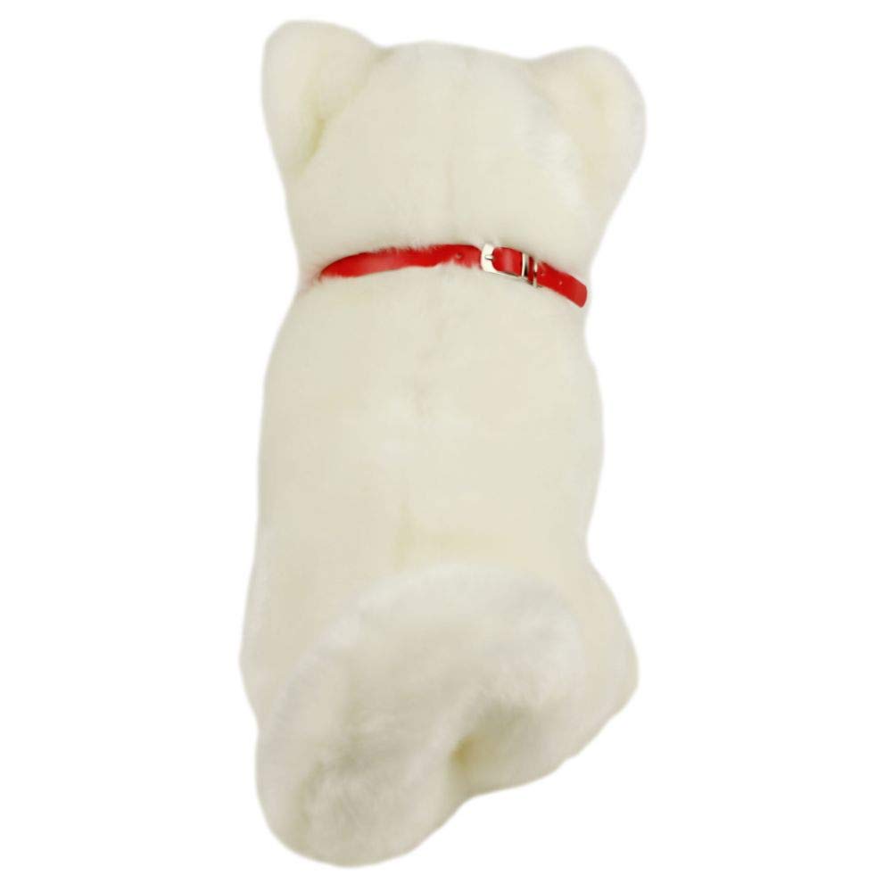 Cute Sales Akita Inu White Hair L Pink Nose D0023 H37 x W20 x D40cm