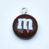 Colorful Candy Toy Ornaments: Resin M&M Chocolate Bean Earrings, Keychains, and DIY Jewelry Pendants.
