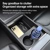 Heenvn For Tesla Model Y Juniper Model 3 Highland Model YL 2026 2025 ABS Storage Box Center Armrest Hidden Box Cup Mat Organizer